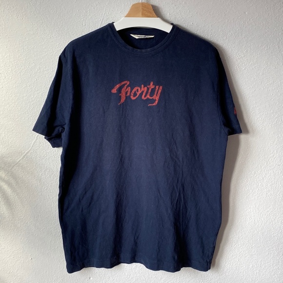 45rpm& Tee size Indigo Garment dyed Tee 6 XL - Picture 1 of 5